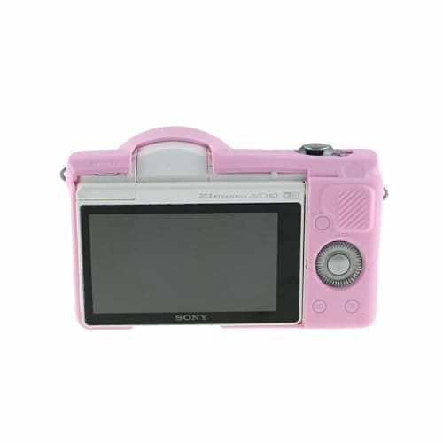 Camera Case for Sony Alpha A6100 A6300 A6400, Soft Silicone Protective Cover Housing Rubber Body Skin for Sony Alpha A6100 A6300 A6400 ILCE-6100 ILCE-6300 ILCE-6400 Digital SLR Camera Bag Pink thumbnail 2