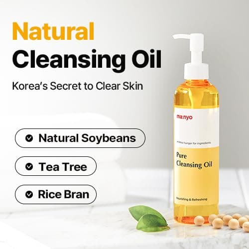 MANYO Pure Cleansing Oil, Natural Oil Cleanser for Face, Makeup Blackhead Remover, Korean Skin Care, 6.76 fl oz (200ml) thumbnail 3
