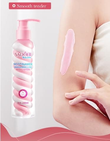 VKAMOSO Nicotinamide Marshmallow Body Lotion, 200ml, Pink thumbnail 6