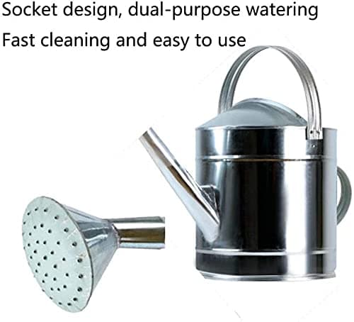 Watering Can, 15L Metal Watering Can Galvanized Iron Sheet Watering Can Large Capacity Watering Irrigation Garden Plant Flower Watering Bucket Gardening Watering Tool(25 * 25 * 28CM/15L) thumbnail 4