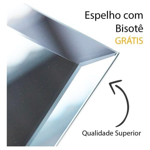 Espelho Corpo Inteiro Closet Retangular Bisotê 140x40cm thumbnail 3