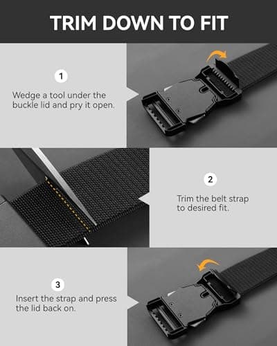 CHAOREN Stretch Tactical Belt Men - 1.5" Nylon Work Belt for Military EDC - Quick Release for Utility EMT Hiking thumbnail 6