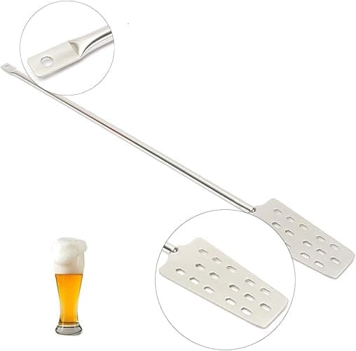 Stainless Steel Brewing Mash Paddle 24" Inch with Hanging Hook by Fermtech thumbnail 5