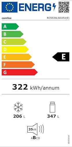 Comfee RCS536LS01EU(E) Réfrigérateur Combiné No Frost De 553 Litres, 347 L Pour Le Réfrigérateur + 206 L Pour Le Congélateur, Double Porte, Sans Givre, Efficace, Spacieux Pour La Famille, Blanc thumbnail 11