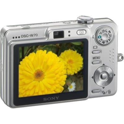 Sony Cyber-shot DSC-W70 Digital Camera - Silver 7.2 MP, 3x Optical Zoom 2.5" LCD (Renewed) thumbnail 5