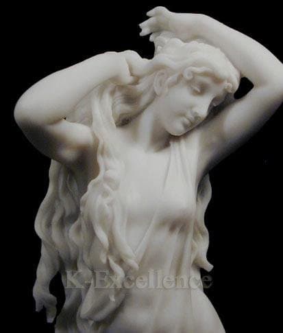 Top Collection 11.25" Aphrodite Statue - Greek Roman Goddess Sculpture in White Marble Finish - Venus Greek Goddess of Love Statuette thumbnail 5