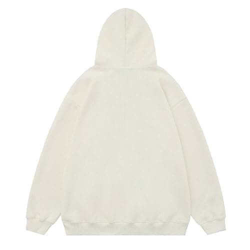 Aelfric Eden Womens Oversized Hoodies Star Graphic Fleece Hooded Streetwear Unisex Sweatshirts Pullover with Pocket - Small - Apricot thumbnail 2