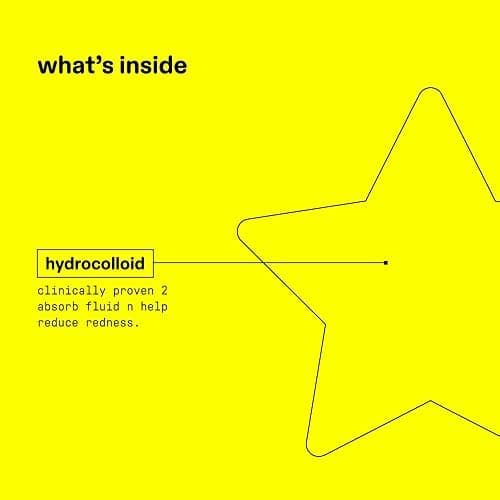 Starface World Hydro-Stars Refill, Hydrocolloid Pimple Patches, Absorb Fluid and Reduce Inflammation, Cute Star Shape, Cruelty-Free Skincare (96 Count) thumbnail 8