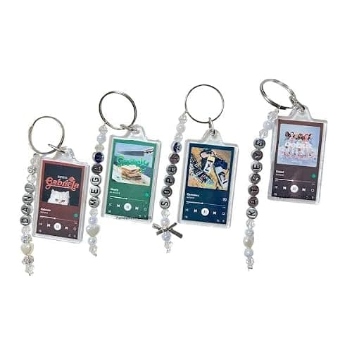 KATSEYE Spotify Song Keychain | Custom ~ Key Chain + Add Charm | Album Art | Charms | Tassel | Gabriela | Gameboy | Debut | Touch | Eyekon | Eyekons thumbnail 2