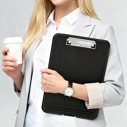 8 Pack Clipboard with Storage, High Capacity Storage Clipboard 8.5 x 11 with Pen Holder, Letter / A4 Size, Inner Plastic Folder Attached for Teacher Office Home, Size 13.4 x 9.4 x 0.9 in thumbnail 6