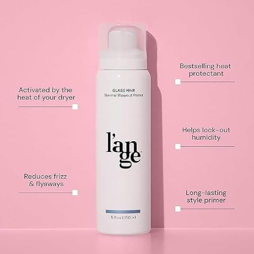 L'ANGE HAIR Glass Hair Thermal Blowout Primer | Heat Protectant Spray for Frizz Control & Shine | Blow Dry Support Styling Mist | For All Hair Types | 5 fl oz thumbnail 2