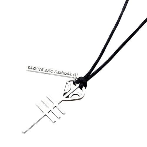 OADNNGUAIEU New For Trendy 2025 Twenty One Pilots Necklace Commemorative Gift, Silver Alloy Necklace Decoration, Men's Jewelry Fashion Accessories Creative Gift - Image 1