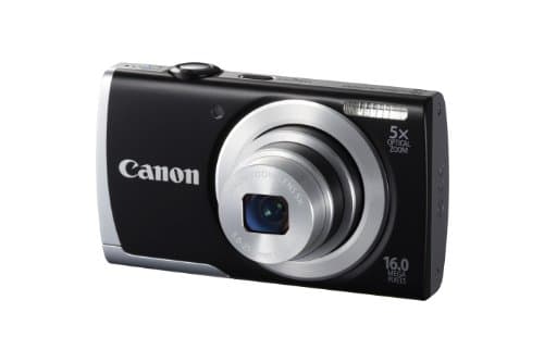 Canon PowerShot A2500 16.0 MP Digital Camera with 5X Optical Zoom and 720p HD Video Recording (Black) - Image 1