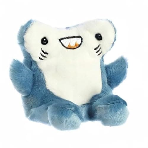 Aurora® Adorable Palm Pals™ Huddleston Hammerhead Shark™ Stuffed Animal - Pocket-Sized Play - Collectable Fun - Blue 5 Inches thumbnail 4