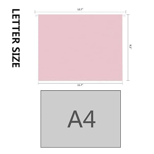 50pcs MagDurnus Hanging File Folders, Pastel Color Design,Letter Size with 1/5 Adjustable Cut Tabs, Assorted 12 Styles,Decorative,Drawer,Desk and Cabinet Use thumbnail 3