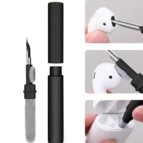 Cleaner Kit for Airpods Pro 1 2 3 4, Multi-Function Cleaning Tool with Brush Flocking Sponge for iPad iPhone,Earbuds,Wireless Earphones,Bluetooth Headphones Case,Camera,Laptop, Pink thumbnail 6