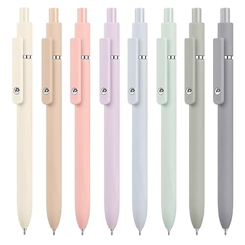 Vanhench School Supplies Aesthetic Gel Pens, 0.5mm Fine Point Black Cute Pens Office Desk Accessories, Japanese Stationary Home Work Essentials Nurse School Supplies, Teen Girl Gifts Birthday Gifts - Image 1