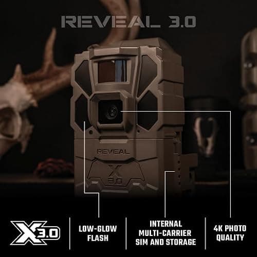 TACTACAM Reveal X Gen 3.0 Cellular Trail Camera: Auto Connect 4G LTE, 4K Photo, 1080p Video, Low-Glow IR Flash, No SD Card Needed, Long Battery Life – Best Hunting, Game & Property Monitoring Camera thumbnail 2