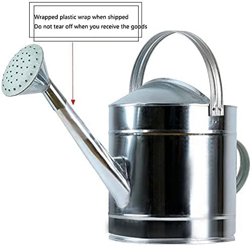 Watering Can, 15L Metal Watering Can Galvanized Iron Sheet Watering Can Large Capacity Watering Irrigation Garden Plant Flower Watering Bucket Gardening Watering Tool(25 * 25 * 28CM/15L) thumbnail 6