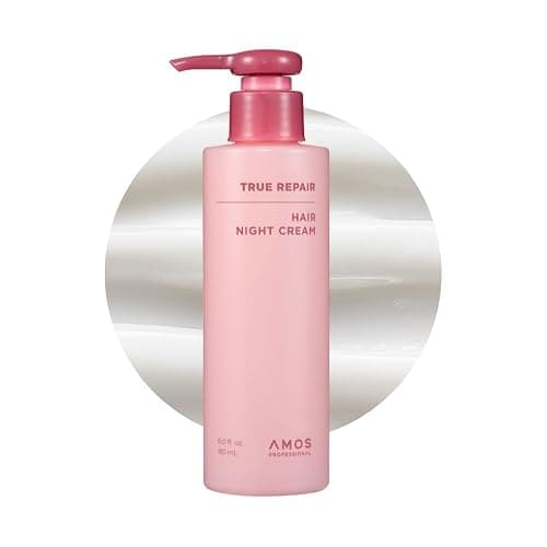 AMOS PROFESSIONAL True Repair Hair Night Cream l Overnight Hair Leave-in Conditioner, Hydrating & Deep Conditioning for Dry and Damaged Hair, 6.0 fl. oz. - Image 1