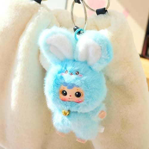 Samuel Magic Bunny Series - Plush Pendant Blind Box, Blind Box Figures, Random Cute Figures Collectible Home Decorations Birthday Gifts (Bunny (Single Box)) thumbnail 4