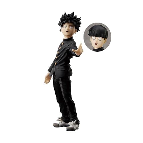 YLQANONG Mob Kageyama Shigeo Figures Interchangeable Heads Mob Anime Figure Statues PVC Anime Action Figurine 6.3IN thumbnail 7