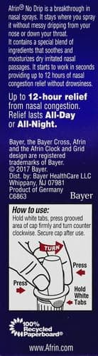 Afrin No Drip Extra Moisturizing 12 Hour Nasal Congestion Relief Pump Mist, Sinus Spray Decongestant - 15 mL thumbnail 13