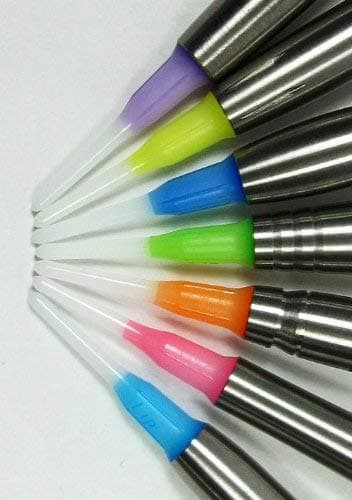 LSTYLE Short Lippoint Dart Tips – 2-Tone Pink | 2BA Soft Tip Points – 1 Pack (30 Tips) thumbnail 4