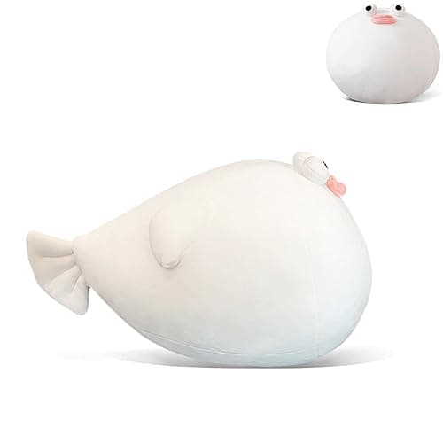 Goylmc Puffer Fish Plush Pillow - 15.7 inch Puffer Fish Stuffed Animal Plush - Birthday for Girls Boys Adults - Image 1