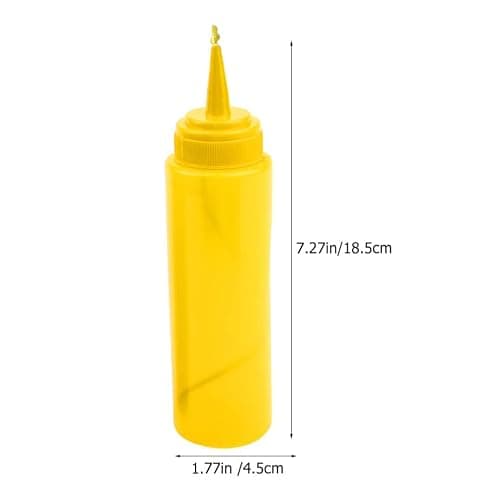 STOBOK 2Pcs Fake Mustard and Ketchup Bottle Funny Fake Salad Dressing Bottle Prank Toys Phoney Condiment for Adults Kids Halloween Party thumbnail 2