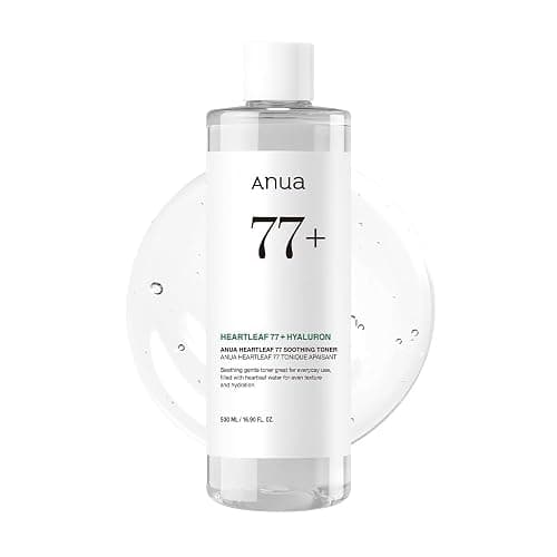 Anua Heartleaf 77 Soothing Toner I pH 5.5 Skin Trouble Care, Calming Skin, Refreshing, Purifying (500ml / 16.9 fl.oz.) - Image 1