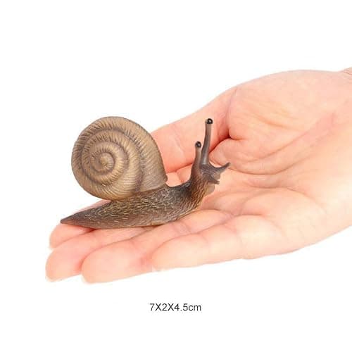 titihuirie 7 Pcs Snail Figurine Miniature Snail Model Realistic Animal Figurines Fairy Garden Micro Landscape Decor thumbnail 6