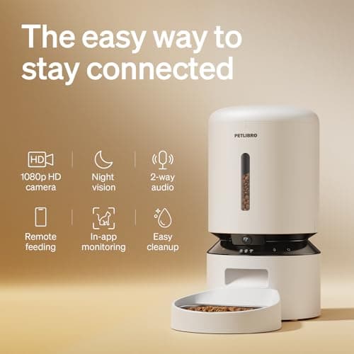 PETLIBRO Automatic Cat Feeder with 1080p HD Camera, AI Motion Detection, Two-Way Audio, and Remote App Control, Granary Smart Camera Pet Feeder thumbnail 7