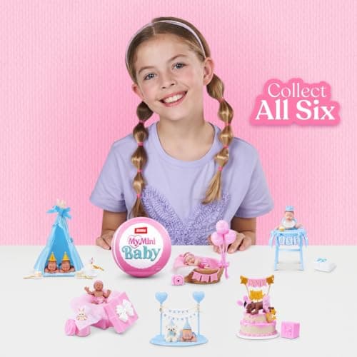 My Mini Birthday Series 1 by ZURU – Collectible Mystery Capsule Baby Doll with Birthday Party Theme, Accessories & Playset, UNbox Celebration Surprises for Girls & Collectors. thumbnail 6