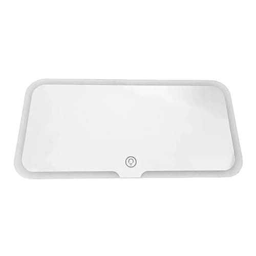 Car Vanity Mirror, Sun Visor Rechargeable LED Car Mirror, 3Modes & 60LEDs, Touch Control Dimmable, White thumbnail 4