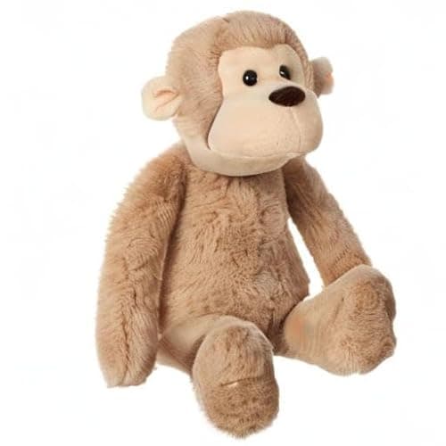 Apricot Lamb Toys Plush Light Brown Monkey Stuffed Animal Soft Cuddly Perfect for Child （Light Brown Monkey,9 Inches） thumbnail 9