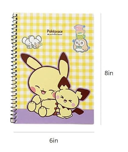 Pikachu 3 Pack 6 x 8 Inches Mini Unlined Blank Spiral Notebook, 30 Sheets Per Notebook thumbnail 3