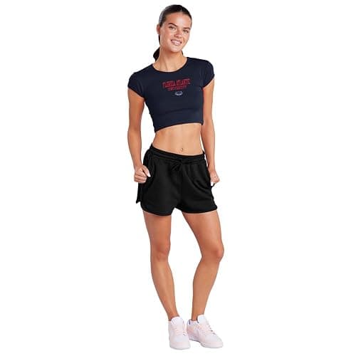 Campus Lab Florida Atlantic University Legacy Women's Cap Sleeve Baby Rib Crop Top thumbnail 5