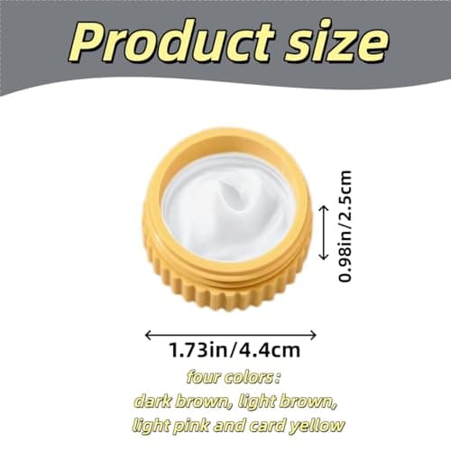 Faxhidjj 4 Pcs Travel Toiletry Containers, Silicone Cream Jars with Lid for Cosmetic, Body, Hand, and Skin Creams,20ml 0.68 oz (four colors) thumbnail 2