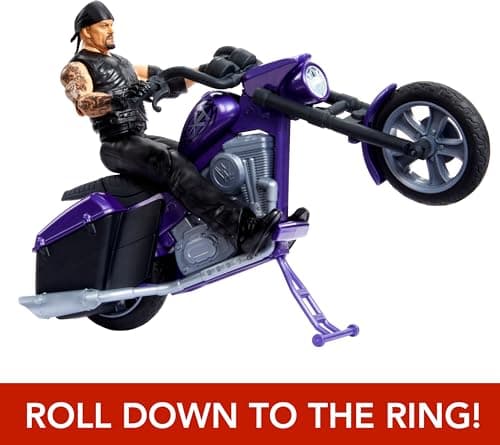 Mattel WWE Wrekkin' Slamcycle Vehicle & Figure Playset with Toy Motorcycle & Undertaker 6-inch Collectible, Launching Action & Breakaway Parts - Image 1