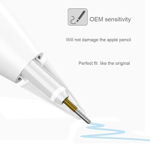SIXFU Upgraded Tips for Apple Pencil, Mix Replacement Pencil Tips for Apple Pencil 2nd/ 1st Gen/USB-C/Pencil Pro Tips(6 PCS) thumbnail 5