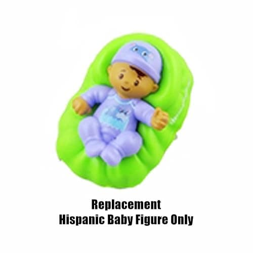 Replacement Part for Fisher-Price Little People Big Helpers Family - FTL14 ~ Replacement Hispanic Baby Figure ~ Green Basket ~ Purple Outfit thumbnail 2