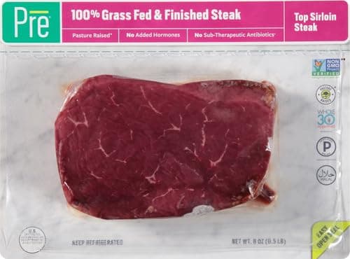 Pre, Beef Top Sirloin Steak, Grass-Fed, Pasture-Raised | 0.5 lbs. thumbnail 3