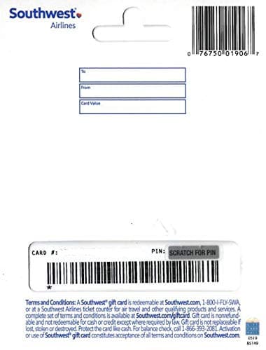 Southwest Airlines Gift Card $100 thumbnail 2