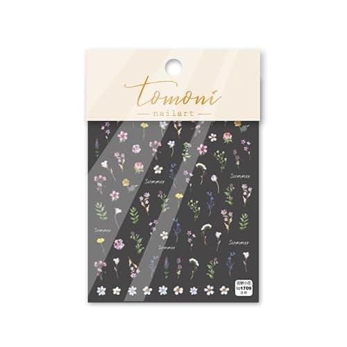 Flower Nail Stickers for Nail Art - Flowers Nail Art Stickers Summer Floral Leaf Plant 5D Embossed Nail Decals Self-Adhesive Nails Supply Manicure Sliders Flower Stickers for Nails Decoration thumbnail 7