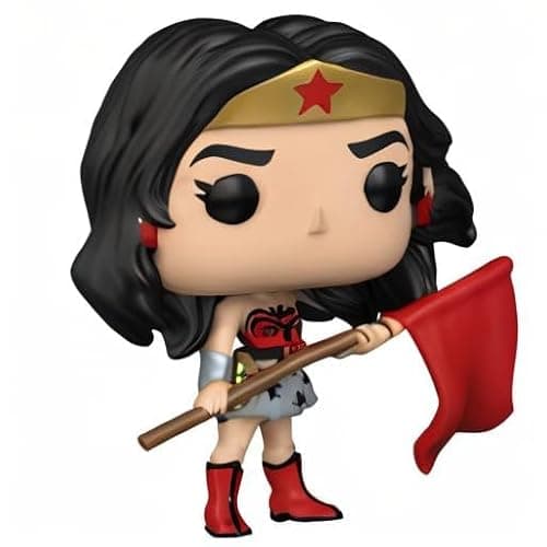 Funko POP Heroes: DC Comics, Wonder Woman 80th Anniversary - Red Son Wonder Woman, Multicolor (54976) thumbnail 8