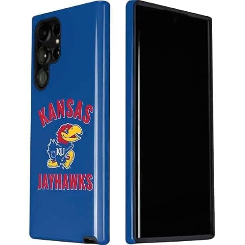 Skinit Pro Phone Case Compatible with Galaxy S22 Ultra - Officially Licensed University of Kansas Jayhawks Mascot Design thumbnail 4