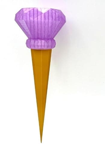 Microphone for Velvet & Veneer Trolls 3 Movie Prop Band Together Handmade to Order Purple Gold thumbnail 6