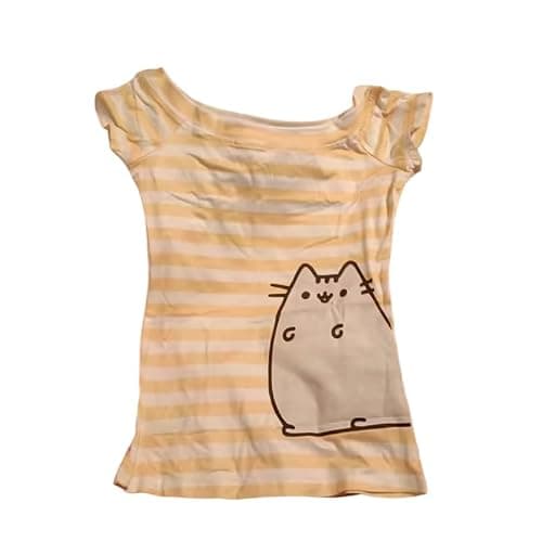 Y2k Grunge Striped Shirts Women Teen Girls Fitted Emo Goth Top 2000s Clothing Vintage Tees Streetwear thumbnail 3