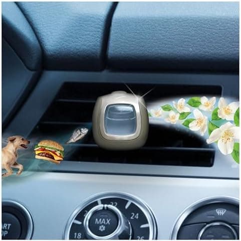 Febreze Désodorisant Voiture (2ml x6), Parfum Pureté de Coton, Combat les Odeurs Persistantes, Durée Jusqu'à 30 Jours par Diffuseur thumbnail 2